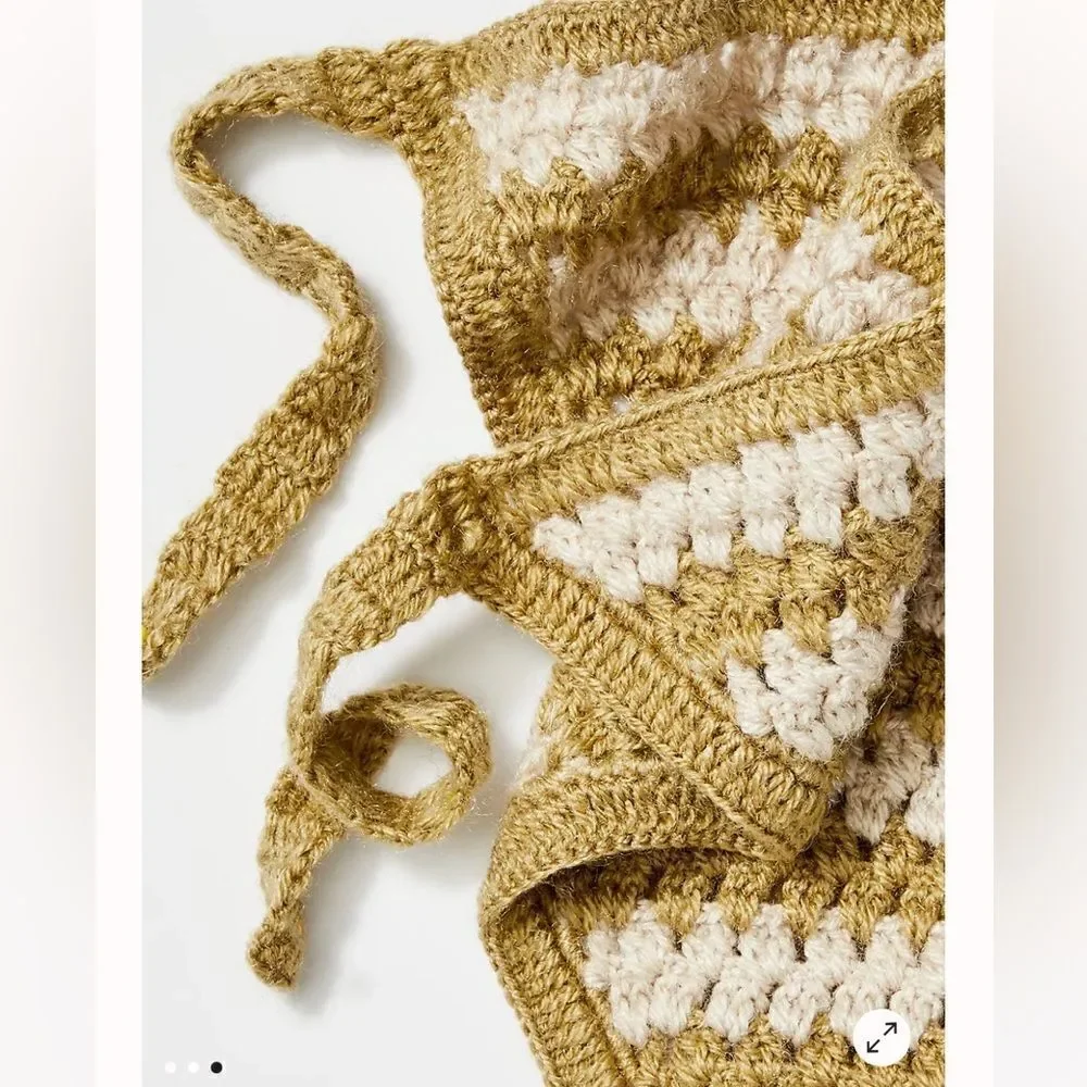 Free People Star Of The Show Crochet Hair Scarf